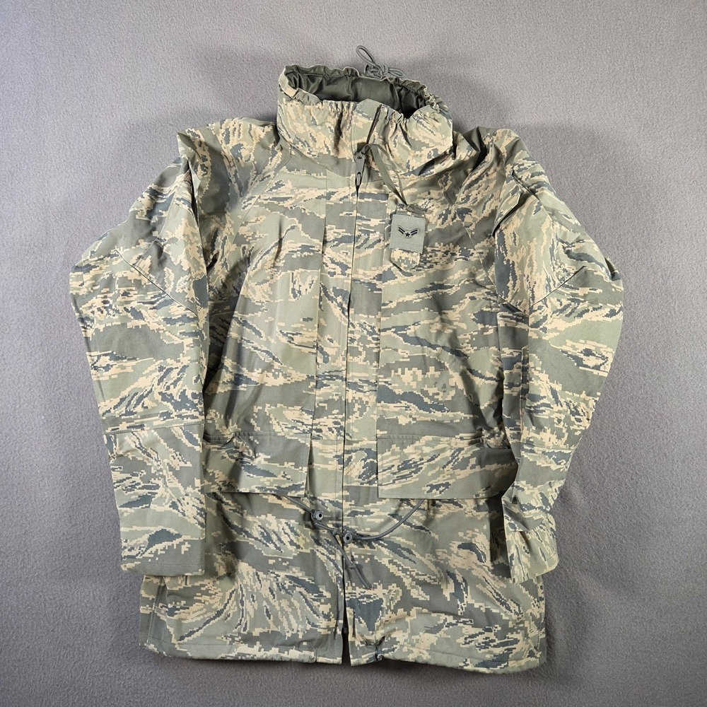 Military Jacket Mens Small Short Goretex Parka All Purpose Environmental Camo